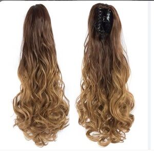 Long Wavy Brown Ombre Hair Extension 22in SH88